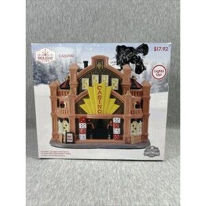 NEW 2023 Holiday Time Victorian Casino House Christmas - LIghts Up